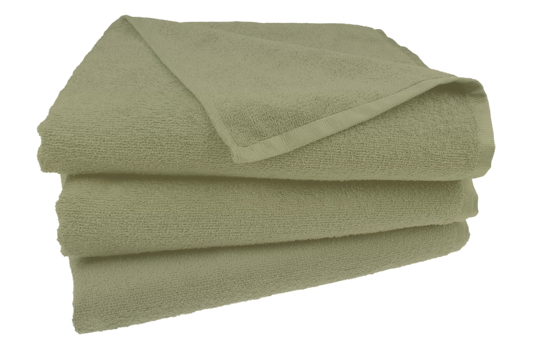 Zachte taupe kompresdoek van 100% katoen voor professionele gezichtsreiniging en hydratatie