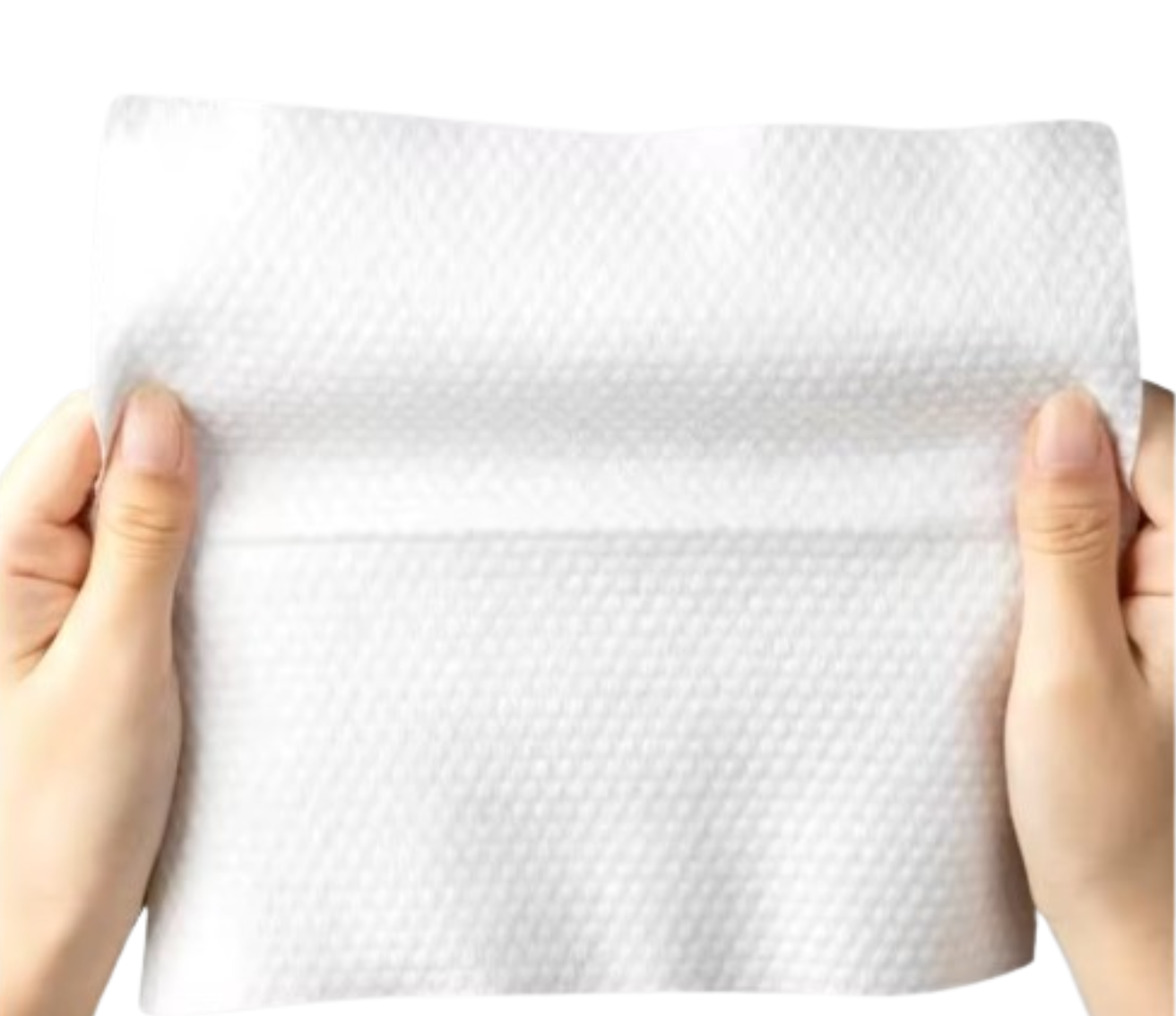 Stapel zachte, witte Pure Cotton wegwerp handdoeken van 30x60 cm