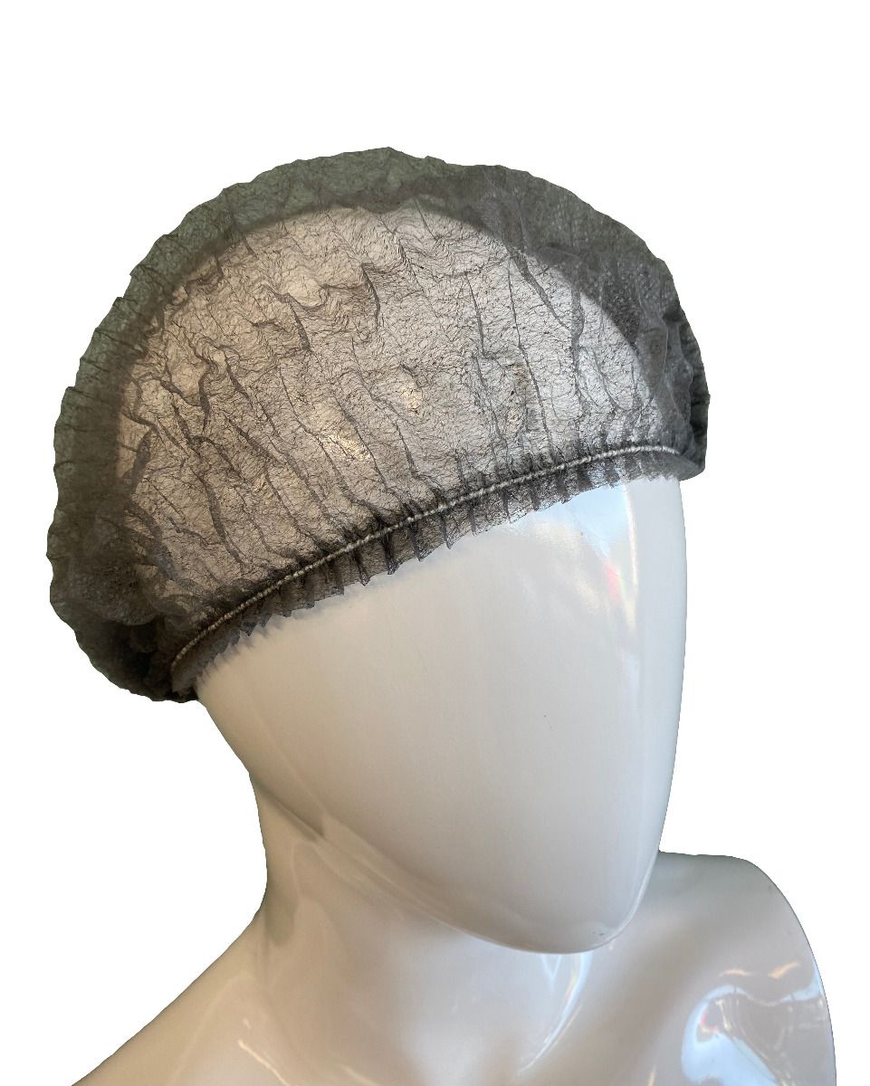 Zwarte wegwerp haarnetjes in een verpakking van 100 stuks, ideaal voor salonhygiëne.