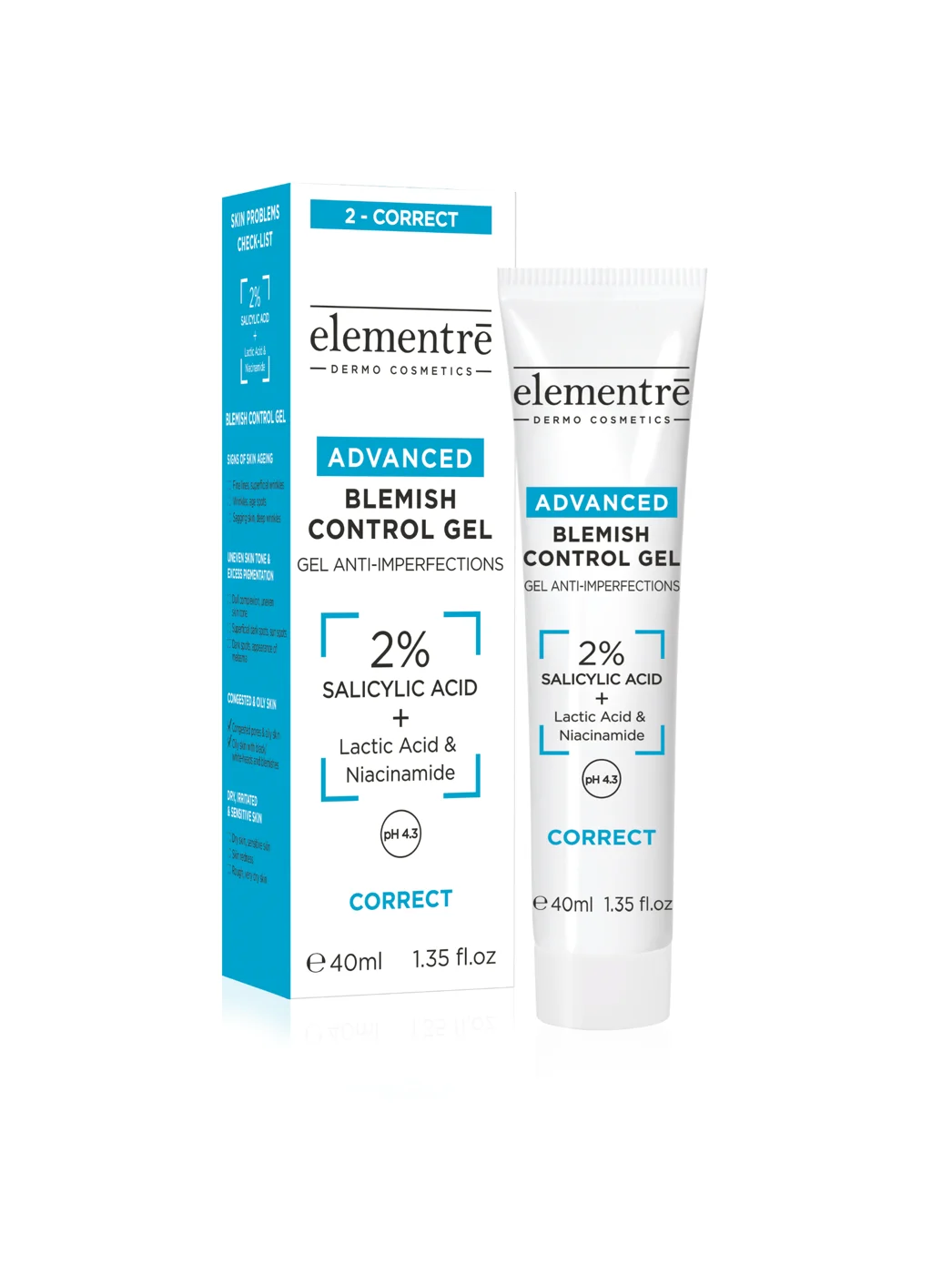 elementrē Blemish Control Gel 2% Salicylzuur 40 ml