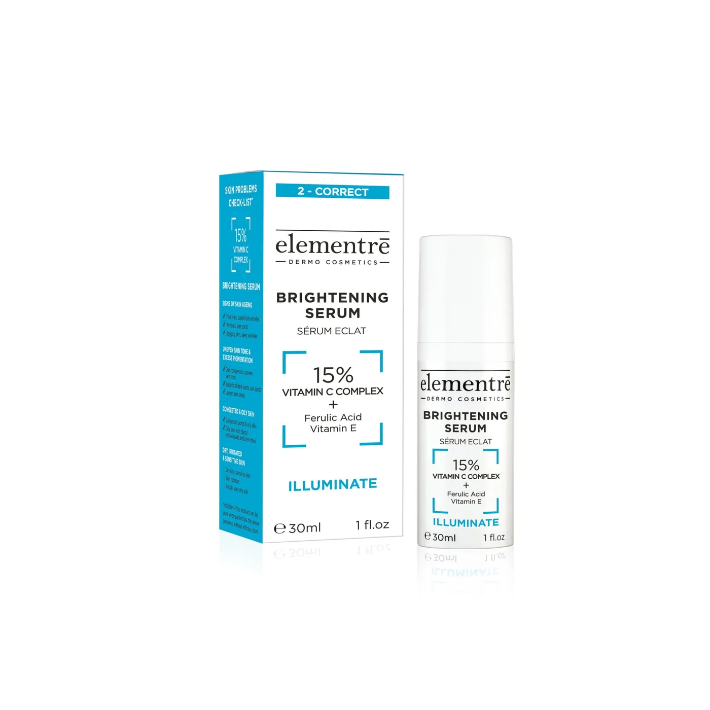 elementrē Brightening Serum 15% Vitamine C 30 ml