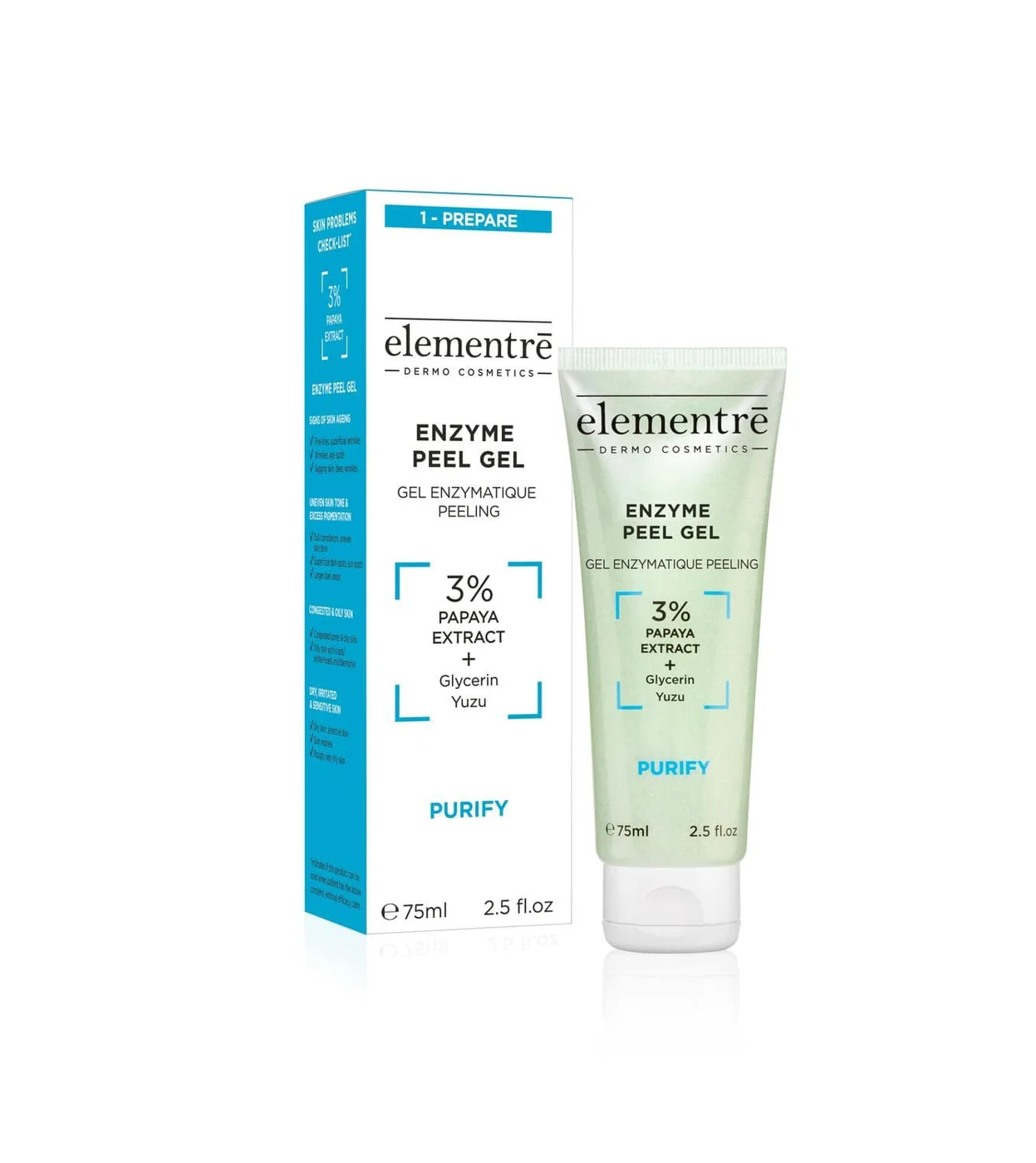 elementrē Enzyme Peel Gel 3% Papaya 75 ml