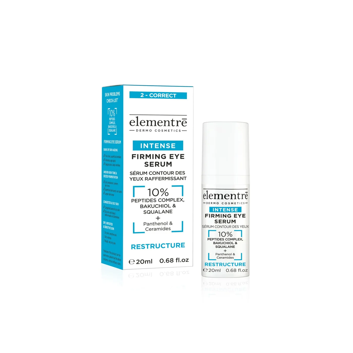 elementrē Firming Eye Serum 10% Peptiden 20 ml